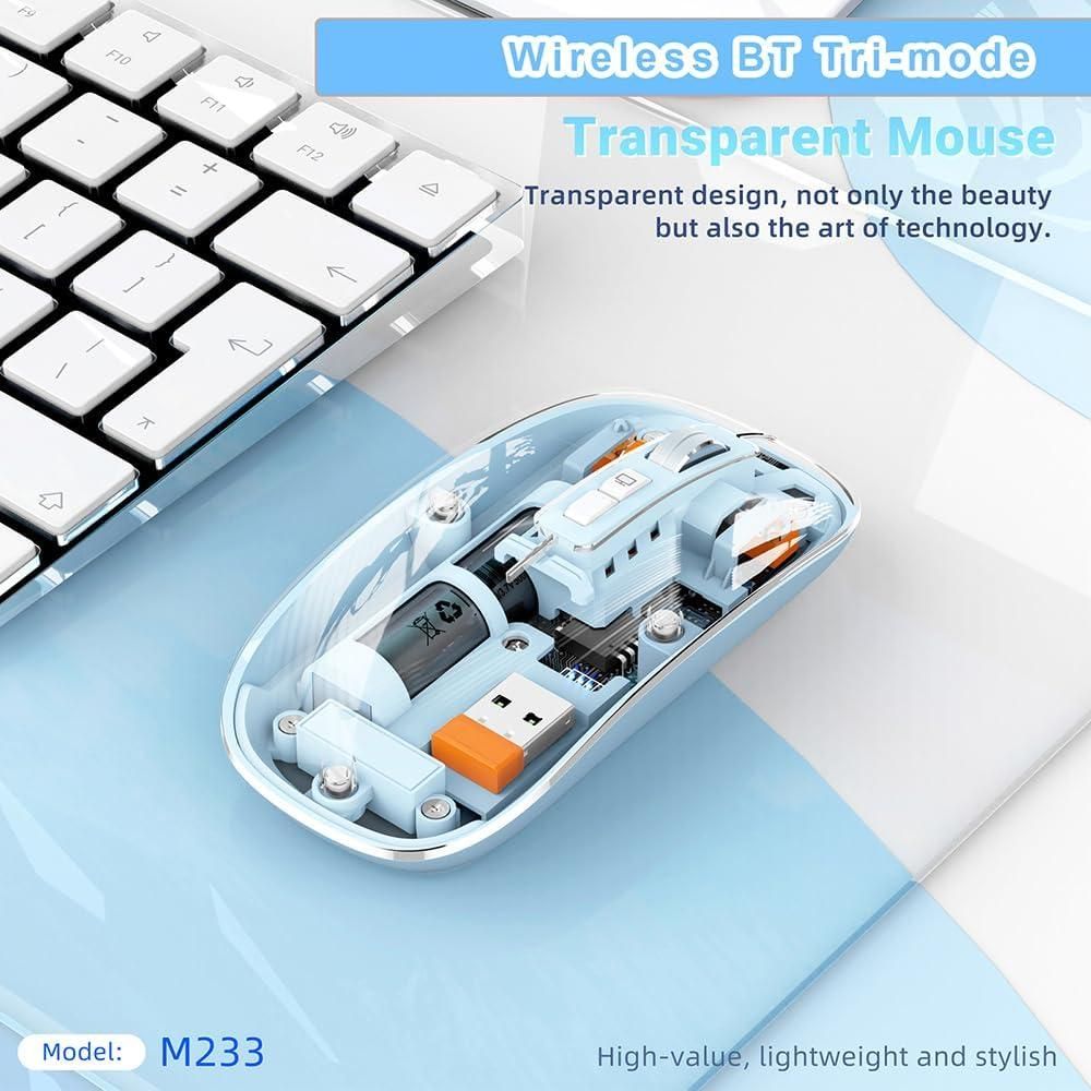USB Transparent Wireless Mouse