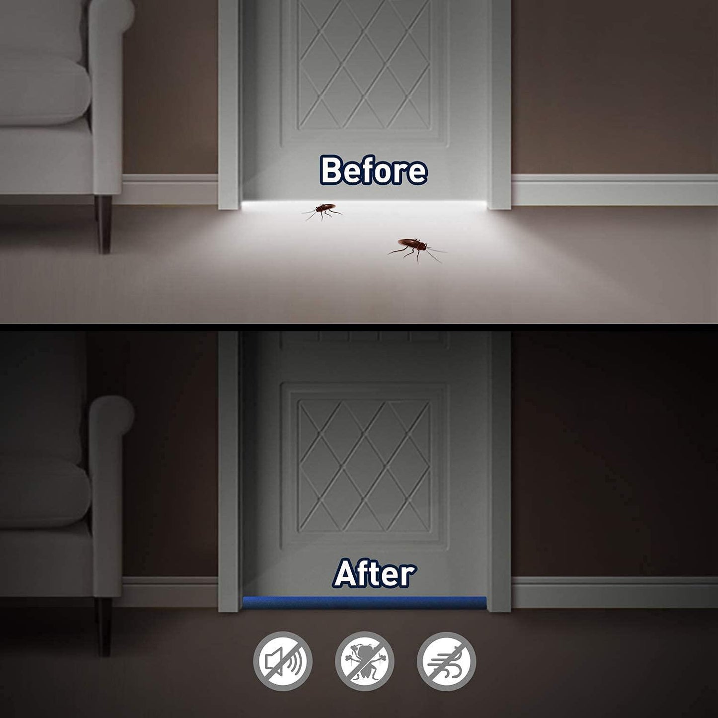 Door Bottom Gap Sealer Strip