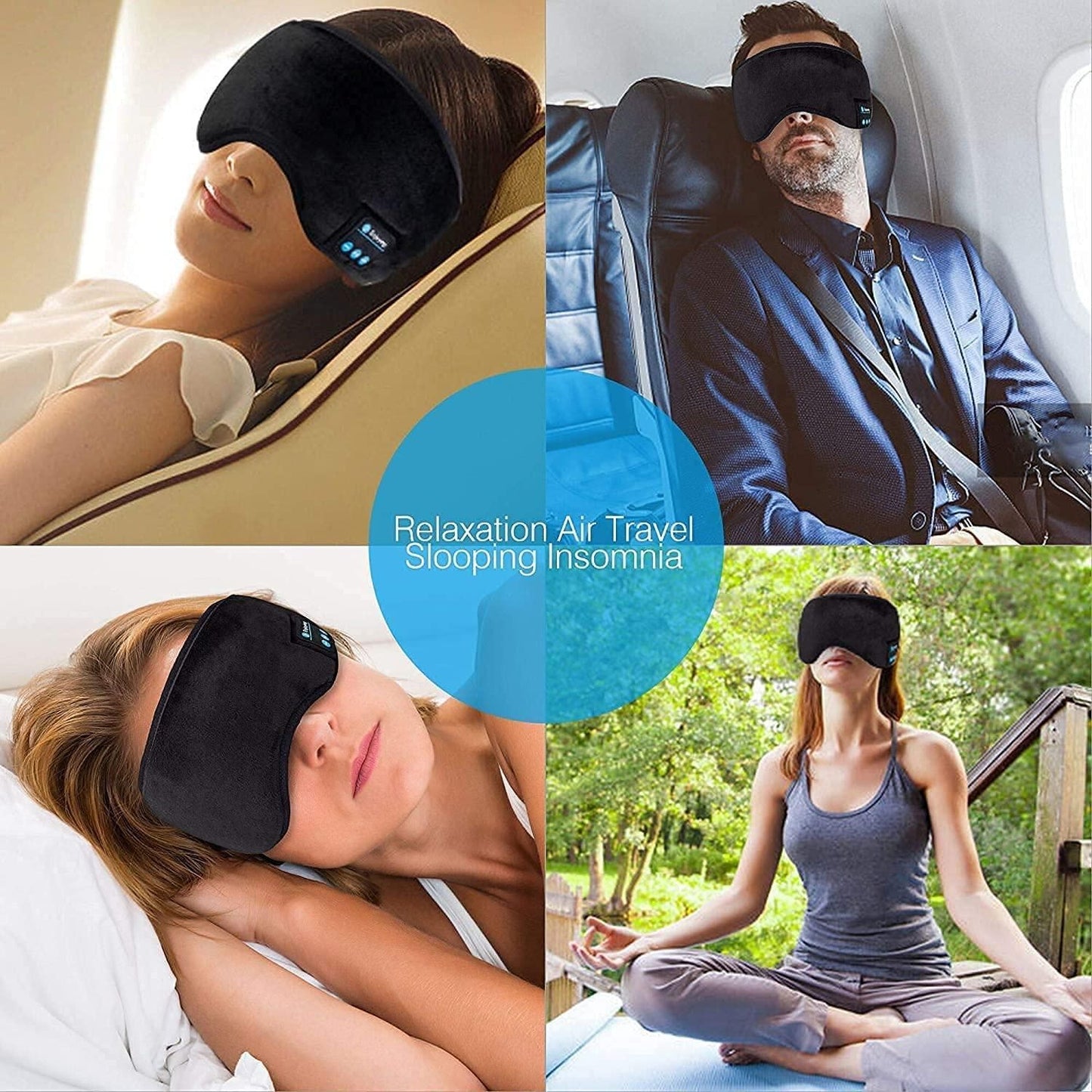 Wireless Eye Mask with Stereo Speakers