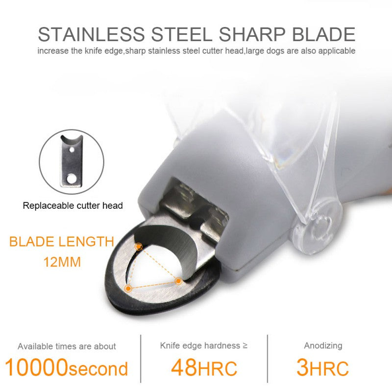 Pet Nail Trimmer Clipper | LED Lights & Magnifier