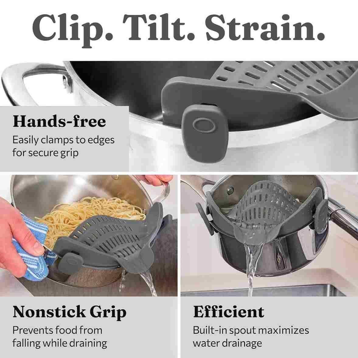 Pot Strainer | Hands-free | Universal Fit