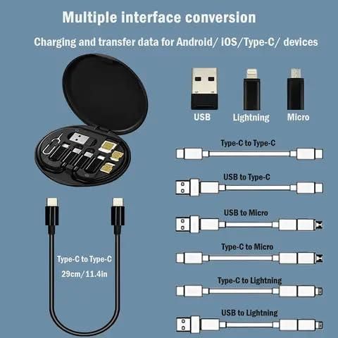 USB Fast Charging Travel Cable Kit