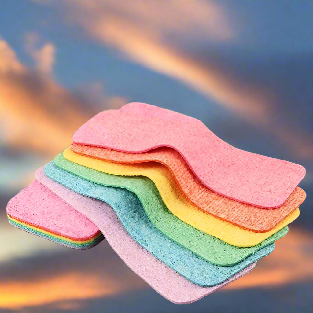 Rainbow Scrub Dish Sponge | 12-Layers | Reusable