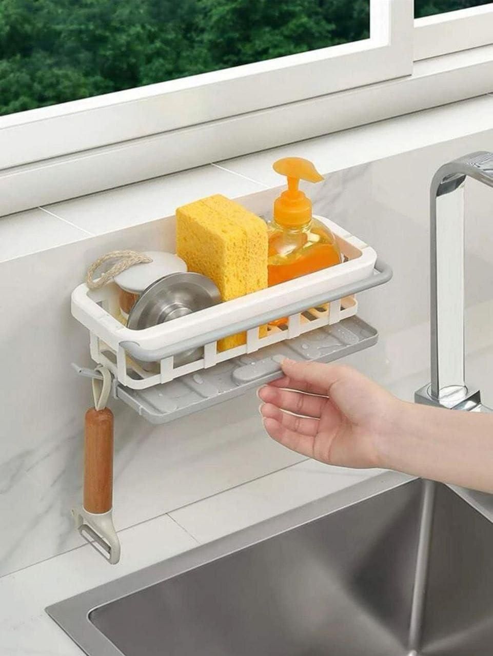 Retractable Storage Hanging Rack | Kitchen | Bathroom