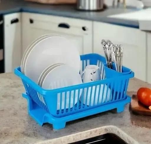 Kitchen Dish Drainer | Basket and Tray
