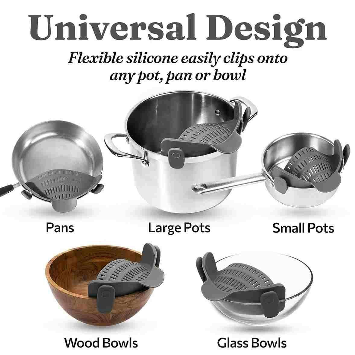 Pot Strainer | Hands-free | Universal Fit