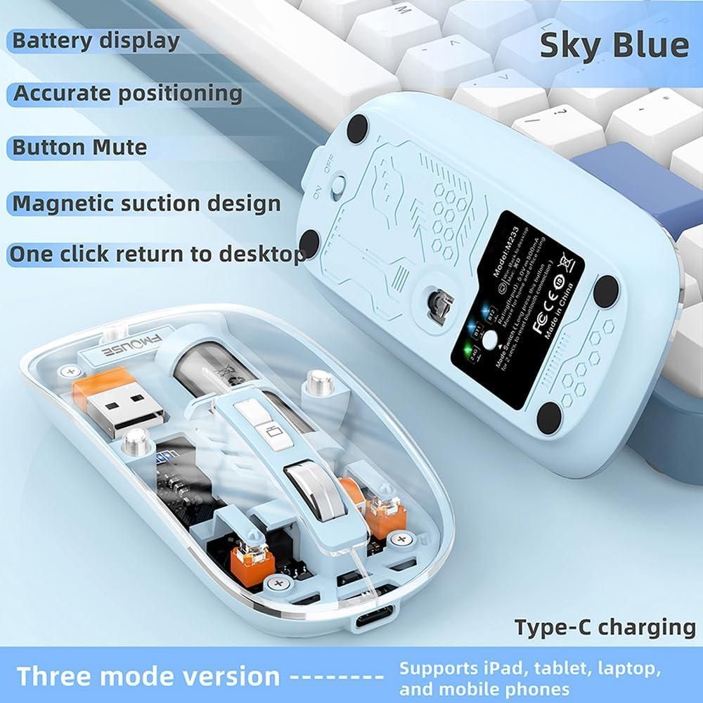 USB Transparent Wireless Mouse