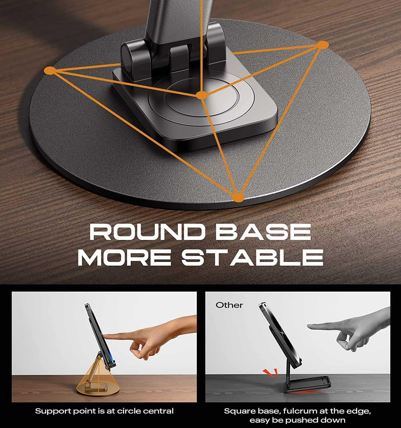 Revolving Mobile and Tablet Stand | Sturdy Base