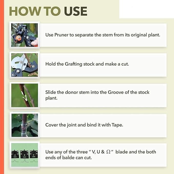 Grafting Cutter | 3 Blades | Precision Cutting