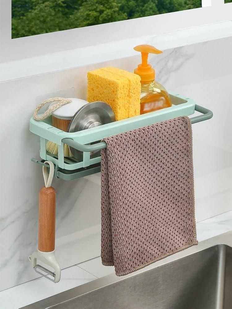Retractable Storage Hanging Rack | Kitchen | Bathroom