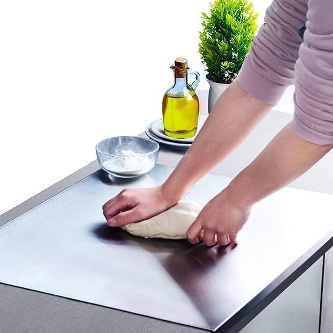 Steel Chopping Board | Easy to Clean | Counter-top Support