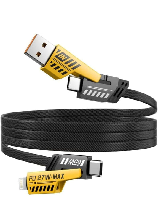 USB Charging Cable | 4-in-1 Type C & Lightning (Apple)