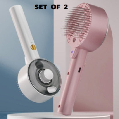 Pet Hair Grooming Brush 3-in-1 | Mist Spray | UVC Sterilization | USB Charging